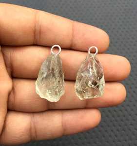 92.5 2ชิ้นสวยจี้เงินสเตอร์ลิงอัญมณีสีเขียวอเมทิสต์ธรรมชาติชุบทองคุณภาพสูงสำหรับเป็นของขวัญ - Product Image 2