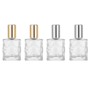 10ml rõ ràng bơm lại con lăn Chai thủy tinh vuông tinh dầu cuộn trên chai nước hoa 10ml với quả bóng thép không gỉ - Product Image 2