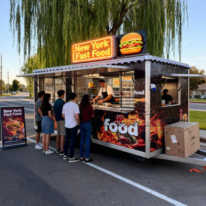 Food Truck Vintage Unique Entièrement Équipé pour la Vente aux États-Unis - Burger, Glace, Dinde, Barbecue au Charbon de Bois - Product Image 4