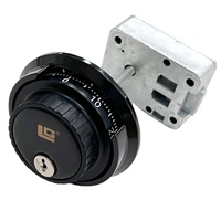 Serrure de sécurité à combinaison de bague de cadran anti-espion La Gard de haute sécurité avec clé pour coffres et portes de guichet automatique