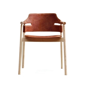 Silla de Comedor Nórdica de Madera Maciza VL, <span class=keywords><strong>Sillas</strong></span> <span class=keywords><strong>Wishbone</strong></span> de Cuero Vintage Nórdicas - Product Image 3