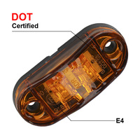 12V 24V jaune Orange blanc rouge LED voiture camion feu de position latéral avertissement feu arrière Auto voiture lumière externe pour voiture remorque camion