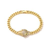 Nouvelle collection Yyn American : Bijoux Hip Hop pour femmes et enfants, en alliage de laiton micro-incrusté de zircon, motif léopard, idéal pour les fêtes et comme cadeau.
