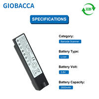 Batterie au lithium 3,6 V 2600 mAh pour scanner de codes-barres Zebra DS8178 82-176890-01, batterie PDA
