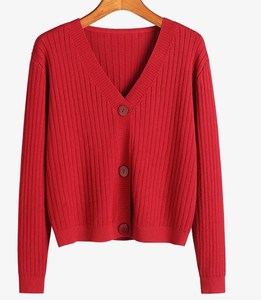 Áo khoác <span class=keywords><strong>cardigan</strong></span> dệt kim cổ V bán buôn, áo khoác tay dài nữ, áo len dáng ngắn, size lớn, áo len dáng ôm, áo choàng <span class=keywords><strong>cardigan</strong></span> - Product Image 5