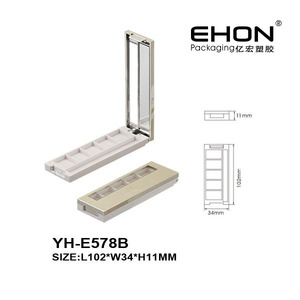 Clear Transparent Empty Eyeshadow Palette Custom 5‑well Plastic Makeup Palette Case Cosmetic <b>Blush</b> Powder Packaging Container - Product Image 6