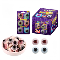 Groothandel fruit-gearomatiseerde zachte gummy snoepjes in de vorm van oogballen, halal, meerkleurig, bulkverpakking