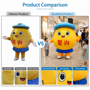 Mascotte <span class=keywords><strong>gonflable</strong></span> géante de publicité, personnage de robot jaune, costume de marche portant un costume de <span class=keywords><strong>cowboy</strong></span> à vendre - Product Image 3