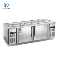 Offre Spéciale Table Top Salad bar Réfrigérateur Inox Réfrigéré Salad Prep Deli Cabinet Réfrigéré Fruits et Salade vitrine