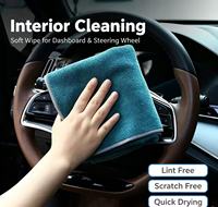Serviette de voiture en microfibre sur mesure, couleur et taille personnalisées, fabrication directe d'usine, étiquette privée, chiffon de detailing automobile, vente en gros
