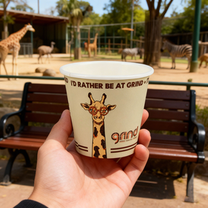 Gobelets en papier à paroi simple, écologiques, imprimés avec logo personnalisé, qualité alimentaire, prix usine, pour le service de café chaud - Product Image 2