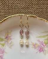 Boucles d'oreilles en perles baroques personnalisées de qualité supérieure, élégantes, en pierre naturelle, en acier inoxydable, bijoux en pierres précieuses pour femmes, pour un usage quotidien