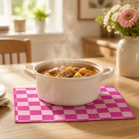 Tapis de séchage de cuisine antidérapant et absorbant, en microfibre matelassée, séchage rapide, résistant à la chaleur, pour la table