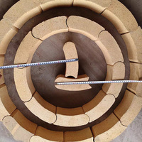 Briques réfractaires en argile frittée de taille standard SK32 SK34, haute teneur en alumine 1350°C, pour la coulée de chaudières