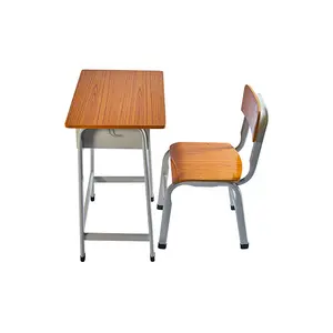 Деревянные металлические Соединенные современные производители мебели Пластиковые Деревянные студенческие столы и стулья