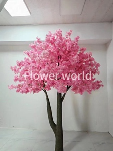 ピンクの人工桜の木巨大アーチ屋内結婚式クリスマス卒業イースターセンターピース装飾日本人