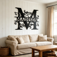Lettres en métal personnalisées avec texte sur mesure, décoration murale, lettres en métal personnalisées pour la décoration de la véranda de la maison