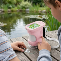 Popular 2" 8LED Children Digital Electronic Toy Magnifier Handheld Kids Microscope Camera for Outdoor Natural Exploration