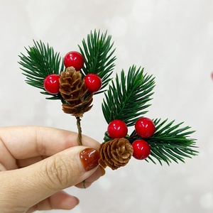 ไฟประดับต้นไม้ขนาดใหญ่ 8 ดวง สีสันสดใส ประดับด้วยกลิตเตอร์ แบตเตอรี่ในตัว ตกแต่งด้วยกิ่งไม้และเศษใบไม้ - Product Image 1
