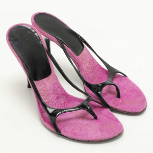 Sandalias de tacón alto de aguja con punta abierta para mujer, talla grande 45, para fiesta, ajuste ancho, de gamuza de colores mixtos - Product Image 4