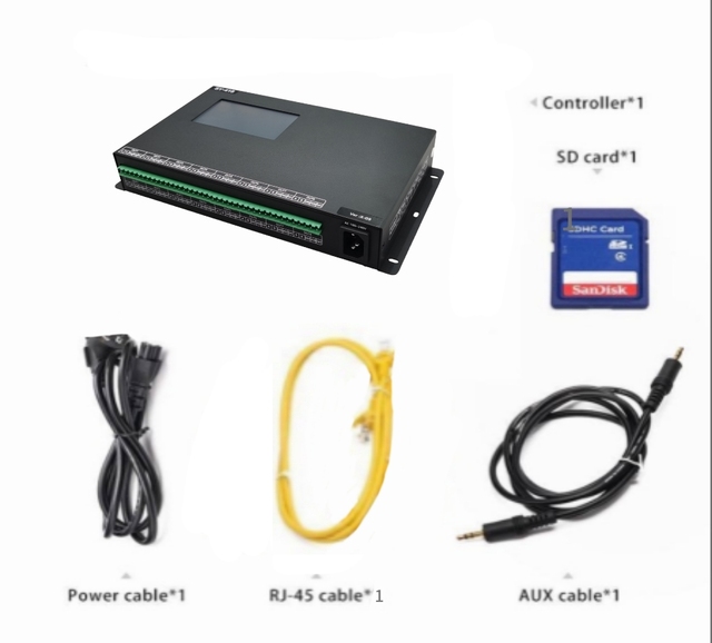Programable RGB Color Led DMX SPI TTL Controller SD Card Led matrix Controller for Lighting Project