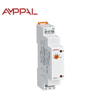 Relais thermique miniature de haute qualité 220V AC/DC sur rail DIN, protection scellée IP20, réglage du potentiomètre, fonction unique, temporisation