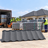 Tôles de Toiture Métalliques Revêtues de Pierre HANGHE Vert Profond 7 Ondulations, Vente Directe Usine, pour Distributeurs et Entrepreneurs au Costa Rica