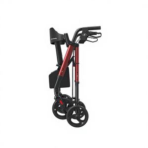 Capacité de navigation <span class=keywords><strong>tout</strong></span>-<span class=keywords><strong>terrain</strong></span> Mateside Déambulateur pliable à <span class=keywords><strong>4</strong></span> <span class=keywords><strong>roues</strong></span> Marcheur léger et durable en alliage d'aluminium Déambulateurs - Product Image 6