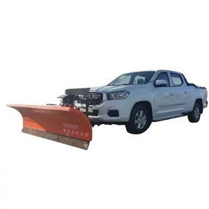 high quality 4WD diesel engine SHANGQI TATONG Snow removal snow plow pickup truck for sale snow-melting spreading pickup