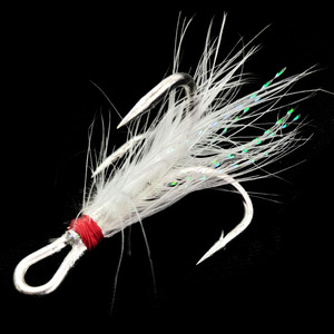 Hameçon à trois branches pour la pêche à la mouche, taille 4/0, pour la truite et l'utilisation en mer - Product Image 1