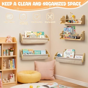Estantes flotantes para guardería para <span class=keywords><strong>pared</strong></span>, estantes para libros bonitos, montaje en <span class=keywords><strong>pared</strong></span>, estante para libros para niños, organizador <span class=keywords><strong>de</strong></span> almacenamiento colgante para habitación <span class=keywords><strong>de</strong></span> niños, sala <span class=keywords><strong>de</strong></span> juegos - Product Image 4