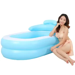 Fabriek Aangepaste Pvc Opblaasbare Volwassen Badkuip Opvouwbare Volwassen Hot Bad Draagbare Heavy-Duty Sex Hot Tub Zwembad Massage Spa