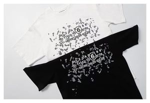 T-shirt à manches courtes MM6 pour hommes et femmes, imprimé tendance, nouveau style d'été, polyvalent, marque de mode de niche - Product Image 2