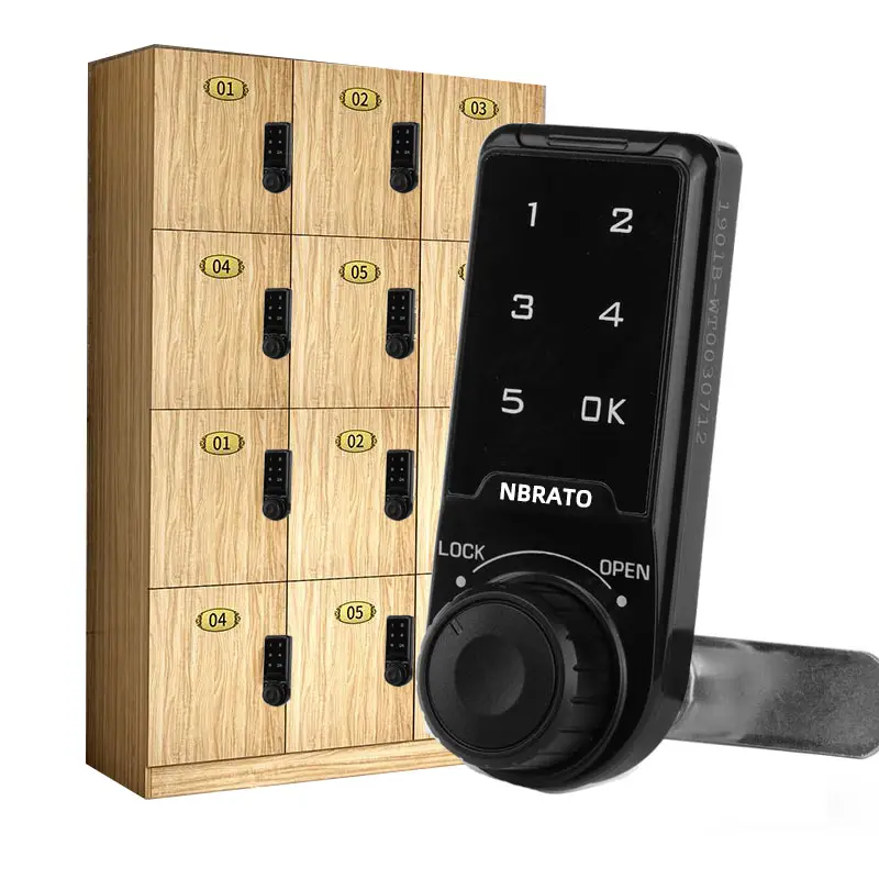 Public gym Touch Keypad 5 numbers password closet Keyless Smart drawer locker Electronic Cabinet digital Cam Lock