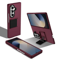 Funda Plegable Ultra Suave al Tacto para Samsung Galaxy Z Fold 8, con Soporte Telescópico, Protección Completa a Prueba de Golpes