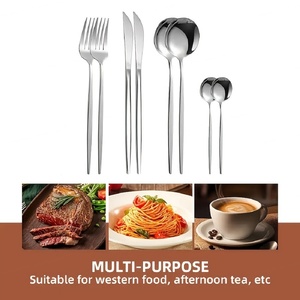 Juego de Cubiertos Personalizable con Logotipo, Juego de Cubiertos de Acero Inoxidable de Alta Calidad, Juego de Cubiertos de Plata para Hotel - Product Image 4
