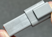 Connecteurs automobiles DEUTSCH DT06-2S, boîtier gris 2 voies, terminal à souder 2 broches, boîtier en plastique, fiche mâle