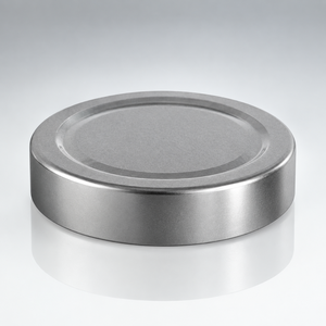 Tapa Metálica Clásica Plateada de 66 mm con Cierre Giratorio Profundo para Frascos de Vidrio, Sellado Hermético, Personalizable OEM - Product Image 1