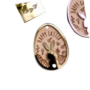 Decoraciones acrílicas para pasteles de conejito de Pascua Honey And Sweetness, de 1.3 mm de grosor, para decorar cupcakes de Pascua - Product Image 5