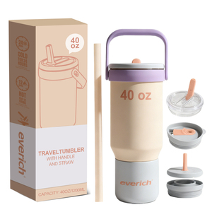 <span class=keywords><strong>Mug</strong></span> <span class=keywords><strong>isotherme</strong></span> en acier inoxydable à double paroi multicolore de 40 oz, gobelet de voyage personnalisé, jolies tasses à café avec couvercle 2 en 1 - Product Image 6
