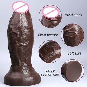 Dildo Realista Enorme y Grueso de Doble Silicona con Glándulas Suaves, Juguete Sexual Anal para Hombre y Mujer, con Ventosa, Pene Grande, Masturbadores, Dildos - Product Image 2