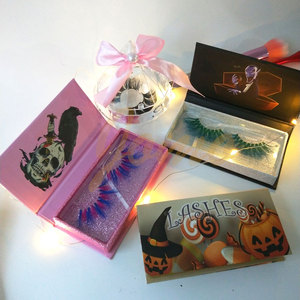 Newest Halloween <strong>Lashes</strong> Boxes Wholesale Customized Drawer Coffin Shape <strong>Lashes</strong> Boxes with 25mm Real <strong>Mink</strong> <strong>Lashes</strong> - Product Image 3