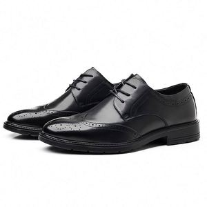 Men's <b>Leather</b> <b>Shoes</b> High End Spring Business Formal British Style Wedding Loafers <b>Slip</b>-<b>On</b> - Product Image 3