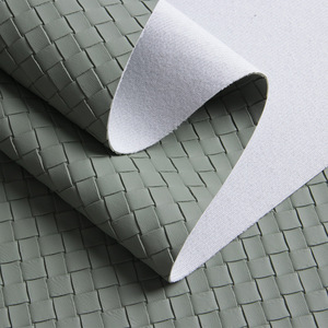 Cuero Sintético Longda Jixi de 1.3mm con Textura Tejida, 140cm de Ancho, Cuero Sintético Repujado de Grado Mueble - Product Image 4