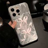 Girly INS Style IMD PC Phone Case pour iPhone 16 14/15 Pro Max 13 Pro XR 8plus 17 Mobile Luxury Design Shockproof Cover