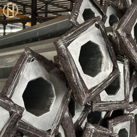 Poste de Luz Cónico o Octagonal Galvanizado de Brazo Simple o Doble de 4m 5m 6m 7m 8m 9m 10m 11m 12m