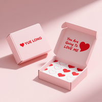 LOW MOQ Wellpappe recycelbar Logo Rosa Geschenk verpackung Schuhe Kleidung Box Papier Post Mailer Versand boxen für kleine Unternehmen
