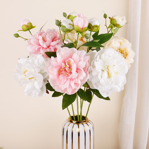 Colorful Peony <b>Artificial</b> Flower 72cm Plastic Wire Cloth High Simulation Wedding Decoration - Product Image 1