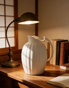 <strong>Pumpkin</strong> Shaped Thermal Coffee Carafe <strong>Large</strong> Capacity Insulated Pitcher With Curved Handle Perfect for Tea Coffee and Daily Use - Product Image 5