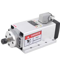 Moteur de broche CNC refroidi par air à bride carrée Changsheng 2.2KW 220V 380V